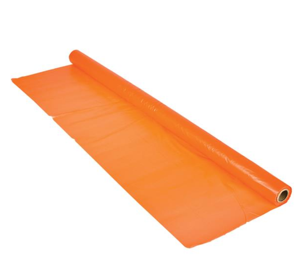 ORANGE TABLECLOTH ROLL 1MIL 100'X40