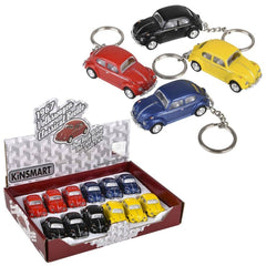 2.5" Diecast Pull Back 1967 VW Classic Beetle Keychain