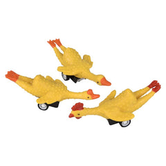 3" Pull Back Chicken 24ct- LLB Toys