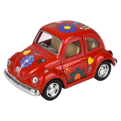 4" Diecast Pull Back 1967 VW Classic Beetle With Printing