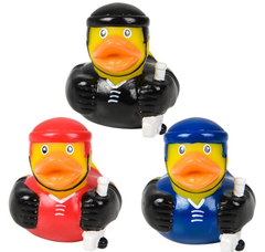 2" HOCKEY RUBBER DUCKIES LLB Bath Toys