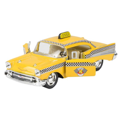 5" DIE-CAST PULL BACK CHEVROLET BEL AIR TAXI LLB Car Toys