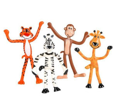 4" BENDABLE ZOO ANIMALS LLB Figurine Toys