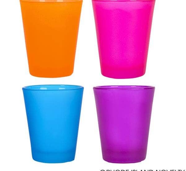 NEON FROSTED SHOT GLASS LLB kids toys