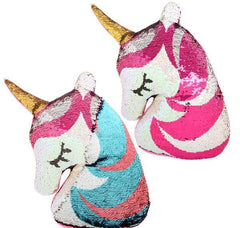 16" plush FLIP SEQUIN UNICORN PILLOW LLB Plush Toys