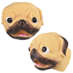 Stretchy Pug Hand Puppet 6" LLB kids toys