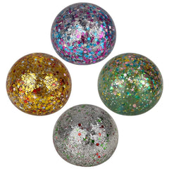 2.4" Sequin Squeezy Sugar Ball 12ct LLB Squishy Toys