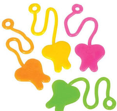 8" NEON STICKY TOOTH (48PC/UN) LLB kids toys