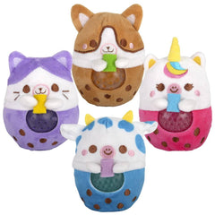 3" Animal Bubble Tea Squeezy Bead Plush Ball LLB Plush Toys