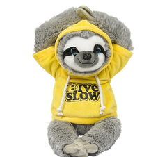 15.5" SLOTH WITH HOODIE LLB Plush Toys