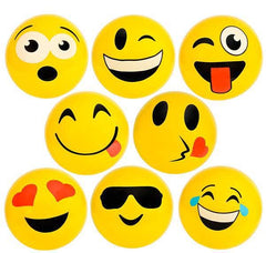 18" EMOTICON VINYL BALL YELLOW ONLY (48/cs) LLB kids toys