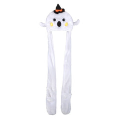 Light-Up Plush Ghost Hat Scarf