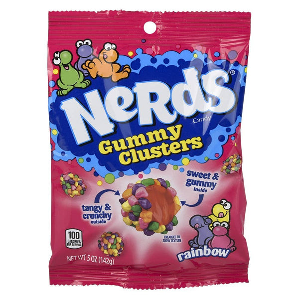 Peg Bag Nerds Gummy Clusters 5oz 12ct LLB Candy