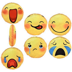 7.5" Face Emoji Plush Toy