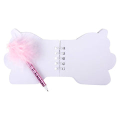 3.5" UNICORN NOTEBOOK WITH FEATHER PEN LLB Stationary