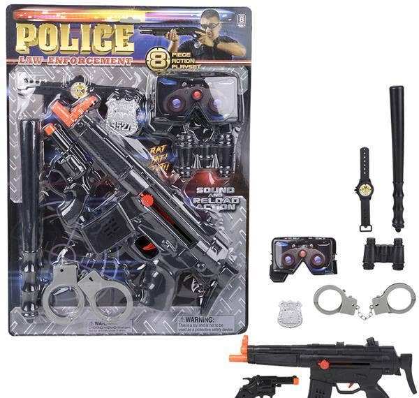 POLICE PLAY SET 8 PC LLB kids toys