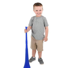 29" BLUE COLLAPSIBLE STADIUM HORN (24/cs) LLB kids toys