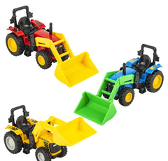 6" DIE-CAST SCOOP TRACTOR LLB Car Toys