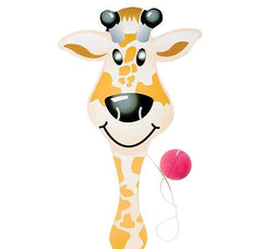 9" ZOO ANIMAL PADDLE BALL LLB kids toys