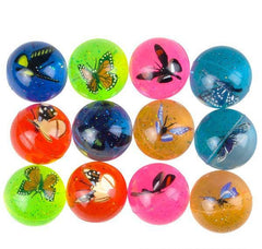 1.75" BUTTERFLY HI-BOUNCE BALL LLB kids toys