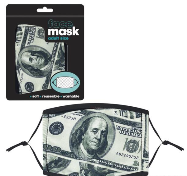 MONEY FACE MASK ADULT SIZE LLB kids toys