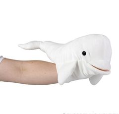 15" OCEAN SAFE BELUGA PUPPET LLB Plush Toys