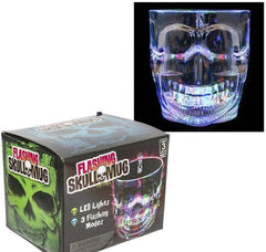 LIGHT-UP SKULL GLASS 4" 16 OZ LLB Light-up Toys