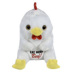 13" Belly Buddy Chicken Eat More Beef Plush