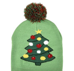 CHRISTMAS TREE LIGHT-UP BEANIE HAT