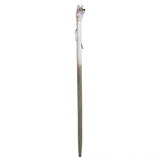 48" WOODEN WOLF WALKING STICK LLB kids toys