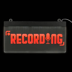 11.75" Recording Acrylic Sign LLB kids toys