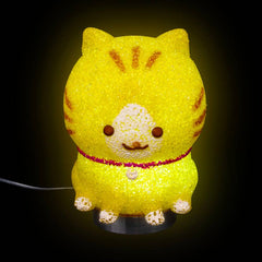 7.5" Kawaii Cat Sparkle Lamp