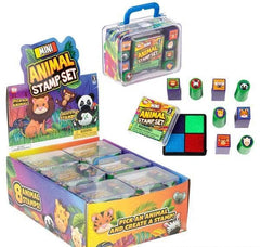 MINI ANIMAL STAMP SET 3X2" LLB kids toys