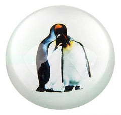 80 MM DOME PAPERWEIGHT 2 PENGUINS LLB kids toys