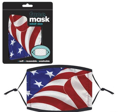 PATRIOTIC FACE MASK ADULT SIZE LLB kids toys