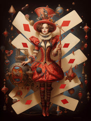 Surreal Diamond Queen Canvas Wall Art Print