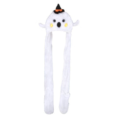 Light-Up Plush Ghost Hat Scarf