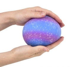 4" SQUISH AND STRETCH GALAXY GUMMI BALL LLB Squishy Toys