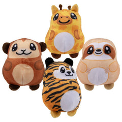 2.75" Sugar Squeeze Plush Zoo Assortment 12ct