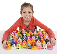 2" RUBBER DUCKY ASSORTMENT 100PCS/BAG LLB kids toys