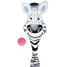 9" ZOO ANIMAL PADDLE BALL LLB kids toys