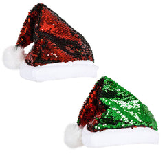 FLIP SEQUIN SANTA HAT 16" Christmas