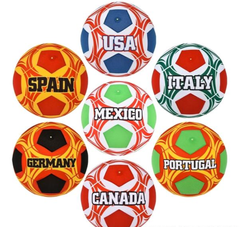 16" SOCCER BLADDER BALL COUNTRY ASSORTMENT LLB kids toys