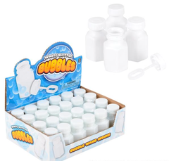 MINI WHITE BUBBLE MAKER 0.6OZ LLB kids Accessories