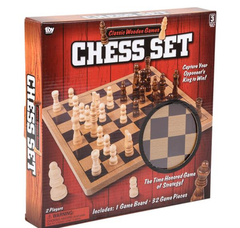 10" WOODEN CHESS SET