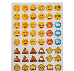 7.5" EMOTICON STICKERS LLB Sticker