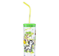 11oz SAFARI CUP WITH TWISTY STRAW LLB kids toys