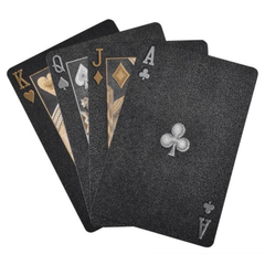 BLACK FOIL $100 BILL PLAYING CARDS LLB kids toys