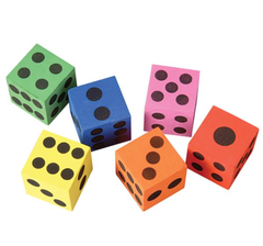 1.5" FOAM DICE LLB kids toys