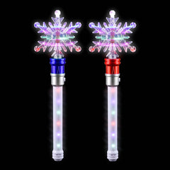 14.5" Light-Up Snowflake Spinning Wand